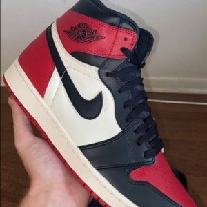 Jordan 1 bred toe